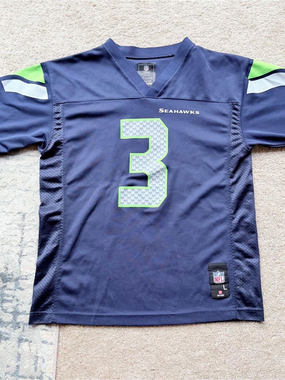 NFL Seattle Seahawks Kids Russell Wilson #3 Football Jersey